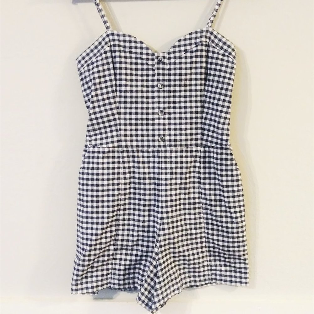 Abercrombie & Fitch Checkered Romper